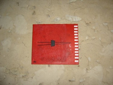 Peinture intitulée "rouge 15" par Anne Baumer, Œuvre d'art originale, Huile
