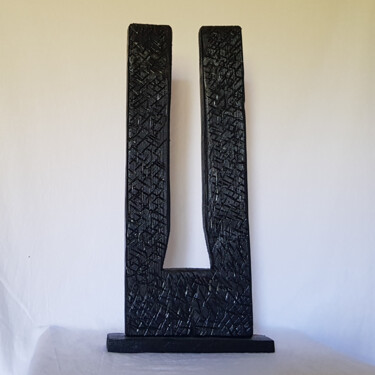 Sculpture intitulée "Zombo" par Annbo, Œuvre d'art originale, Bois