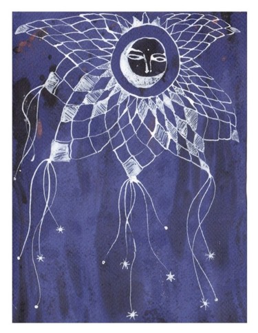 Картина под названием "Moon light" - Anni Boreiko, Подлинное произведение искусства, Другой
