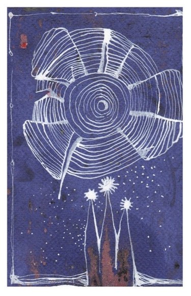 Картина под названием "Temple of starshine" - Anni Boreiko, Подлинное произведение искусства, Другой