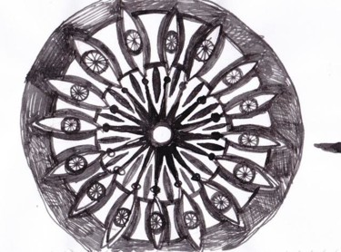Рисунок под названием "Mandala 4" - Anni Boreiko, Подлинное произведение искусства, Другой