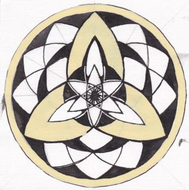 Рисунок под названием "Mandala 6" - Anni Boreiko, Подлинное произведение искусства, Другой