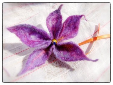 Artcraft titled "Flower lilas" by Anni Boreiko, Original Artwork
