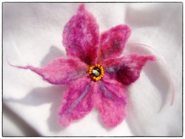 Ремесла под названием "flower pink" - Anni Boreiko, Подлинное произведение искусства