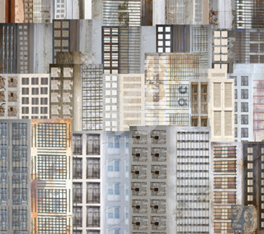 Photography titled "Buildings N°29 #Leo#" by Aal, Original Artwork, Manipulated Photography Mounted on Aluminium