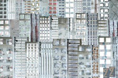 Photographie intitulée "Buildings#22#Saint…" par Aal, Œuvre d'art originale, Photographie manipulée Monté sur Aluminium