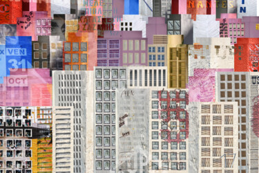 Photography titled "Buildings N°17 #Con…" by Aal, Original Artwork, Manipulated Photography Mounted on Aluminium