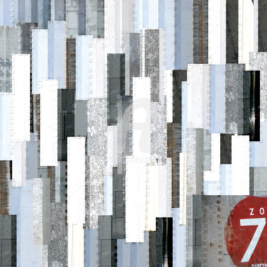 Photographie intitulée "CityN°7#ConcreteJun…" par Aal, Œuvre d'art originale, Photographie manipulée Monté sur Aluminium