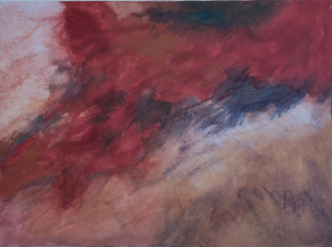Peinture intitulée "Composition rouge b…" par Anne B, Œuvre d'art originale