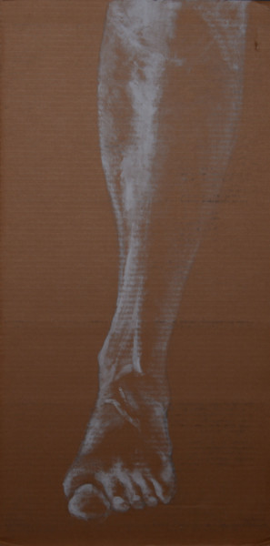 Peinture intitulée "Demi-jambe" par Anne B, Œuvre d'art originale