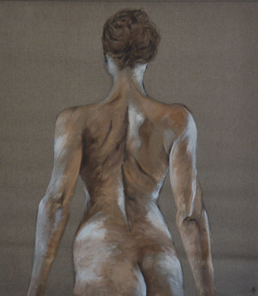 Peinture intitulée "Danseuse de dos" par Anne B, Œuvre d'art originale