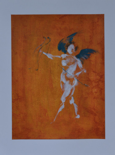 Peinture intitulée "Cupidon" par Anne B, Œuvre d'art originale