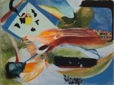 Painting titled "Collage 3" by Anne B, Original Artwork