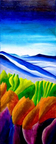 Painting titled "Pyrénées #1" by Anne Brigaud, Original Artwork