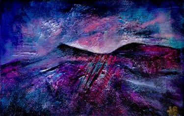Peinture intitulée "Les montagnes écorc…" par Anne Brigaud, Œuvre d'art originale