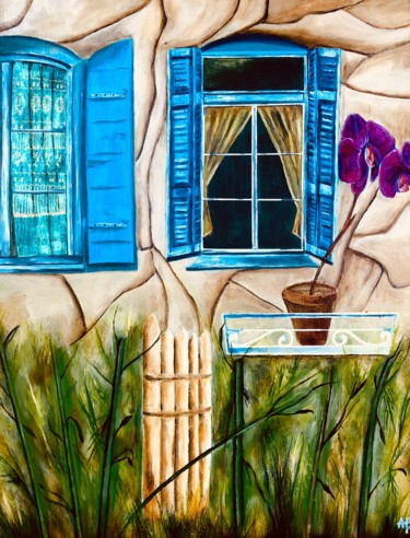 Peinture intitulée "Les fenêtres nous g…" par Anne Brigaud, Œuvre d'art originale