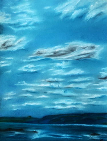 Peinture intitulée "Chute de nuages" par Anne Brigaud, Œuvre d'art originale, Pastel