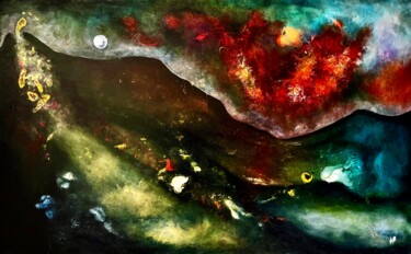 Peinture intitulée "De feu de cendres" par Anne Brigaud, Œuvre d'art originale, Acrylique