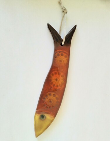 雕塑 标题为“Grande sardine mult…” 由Anne Cabon, 原创艺术品, 粘土