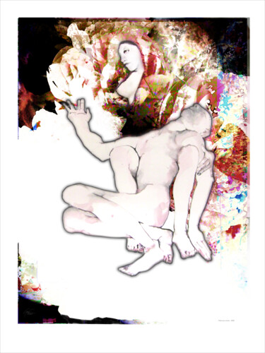 Digital Arts titled "Pietà aux coraux" by Anne Cardot, Original Artwork, 2D Digital Work
