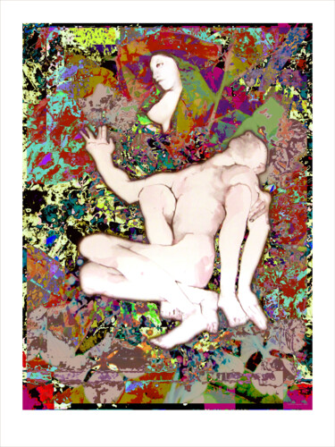 Arts numériques intitulée "Pietà en majesté" par Anne Cardot, Œuvre d'art originale, Travail numérique 2D