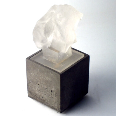 Sculptuur getiteld "Ange haïku amoureux" door Anne Cardot, Origineel Kunstwerk, Glas