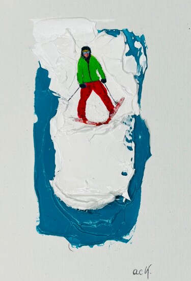 Картина под названием "4 décembre 2023 - m…" - Anne Cécile Kabore (JEPORTEBONHEUR), Подлинное произведение искусства, Акрил…