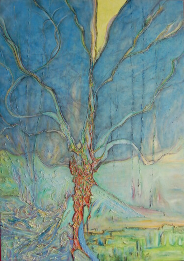 Peinture intitulée "Le vent du sud aux…" par Anne Charbonnier, Œuvre d'art originale, Acrylique Monté sur Châssis en bois