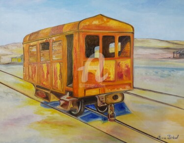 Peinture intitulée "Train.jpg" par Anne Dahirel, Œuvre d'art originale