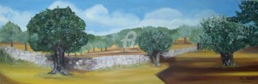 Pintura intitulada "panorama" por Anne Dahirel, Obras de arte originais