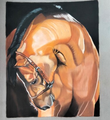 Рисунок под названием "Lumiere" - Anne Degremont, Подлинное произведение искусства, Пастель