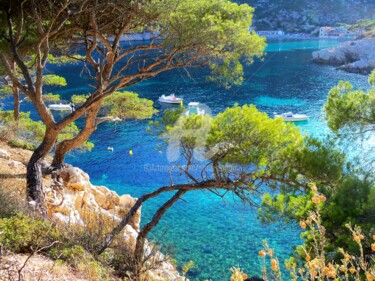 Photography titled "Calanque de Sormiou…" by Anne D'Orion, Original Artwork