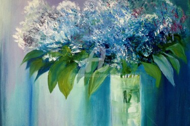 Картина под названием "Fragrance de lilas" - Anne D'Orion, Подлинное произведение искусства, Масло