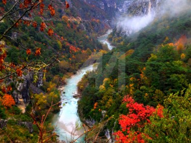Les Alpes respirent l'automne Photographie intitulée "Les Alpes respirent…" par Anne D'Orion, Œuvre d'art originale,