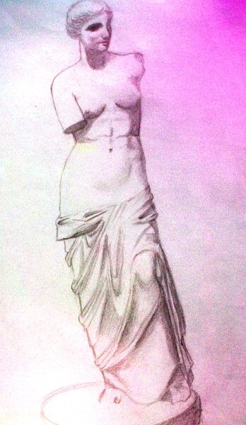 Dibujo titulada "La Vénus de Milo fa…" por Anne D'Orion, Obra de arte original, Lápiz