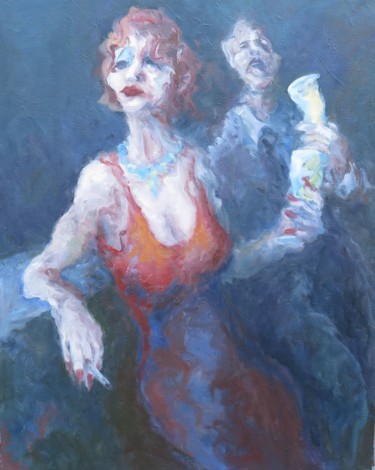 Painting titled "Plus tard, peut-êtr…" by Philippe Guerry, Original Artwork, Oil