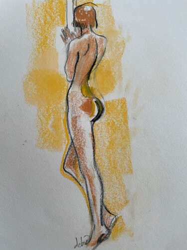 Desenho intitulada "Esquisse 8" por Anne Emmanuelle Debre, Obras de arte originais, Pastel