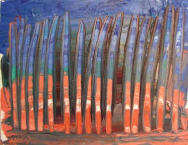 Peinture intitulée "Derrière la dune" par Anne Geritzen, Œuvre d'art originale