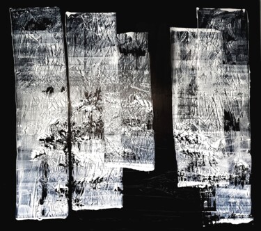 Pittura intitolato "SKIN SCARS" da Anne Girault Bardaud, Opera d'arte originale, Acrilico Montato su Telaio per barella in l…