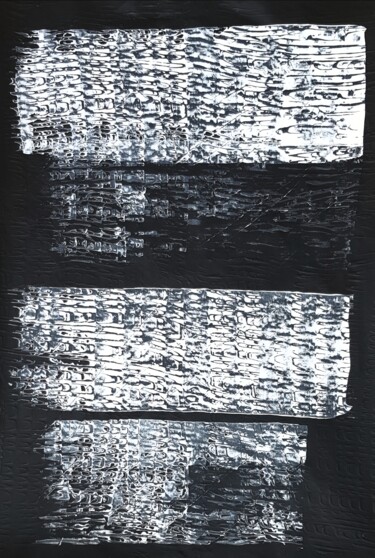Peinture intitulée "PATCH PRINT" par Anne Girault Bardaud, Œuvre d'art originale, Acrylique Monté sur Châssis en bois