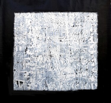 Painting titled "WHITE DERMIS" by Anne Girault Bardaud, Original Artwork, Acrylic Mounted on Wood Stretcher frame