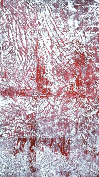 Pintura intitulada "SEA SKIN RED" por Anne Girault Bardaud, Obras de arte originais, Acrílico