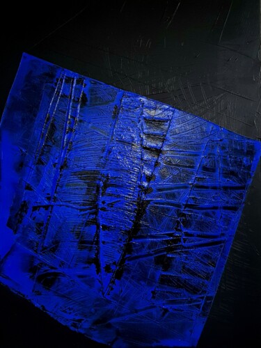 Peinture intitulée "UNDER BLUE SKIN 1" par Anne Girault Bardaud, Œuvre d'art originale, Acrylique
