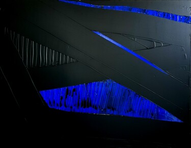 Pittura intitolato "UNDER BLUE SKIN 3" da Anne Girault Bardaud, Opera d'arte originale, Acrilico
