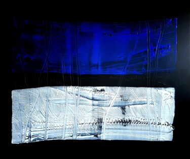 "WHITE & BLUE SKIN 5" başlıklı Tablo Anne Girault Bardaud tarafından, Orijinal sanat, Akrilik
