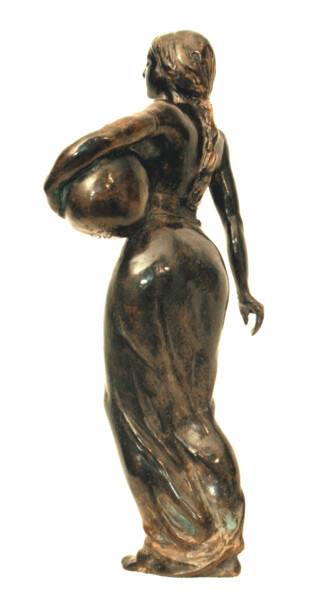 Sculpture intitulée "Porteuse d'eau 4/8" par Anne Gomez-Bruguière, Œuvre d'art originale