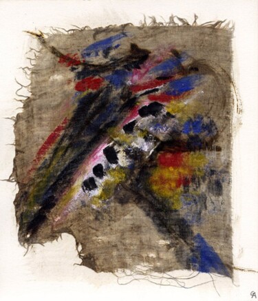 Textielkunst getiteld "prière 3" door Anne Guerrant, Origineel Kunstwerk, Draad