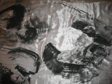 Pintura intitulada "tissus 4 les gisants" por Anne Guerrant, Obras de arte originais