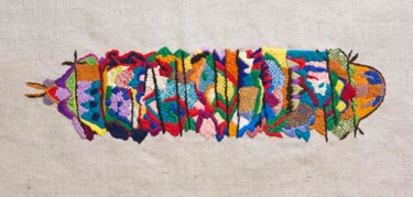 Textile Art με τίτλο "métamorphe "oeuvres…" από Anne Guerrant, Αυθεντικά έργα τέχνης, Κέντημα