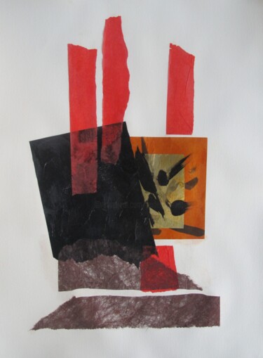 Collages titled "Tan 3923" by Anne Guerrant, Original Artwork